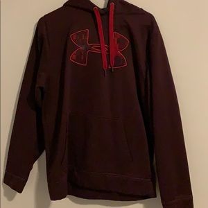 maroon under armour hoodie
